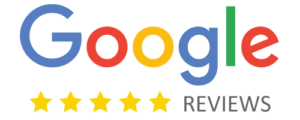 A google review logo with stars on it.